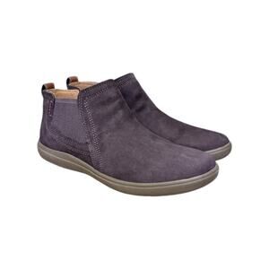 Cobb Hill Bailee Chelsea Boots Nubuck Leather Maroon Womens 6.5 Ankle Booties